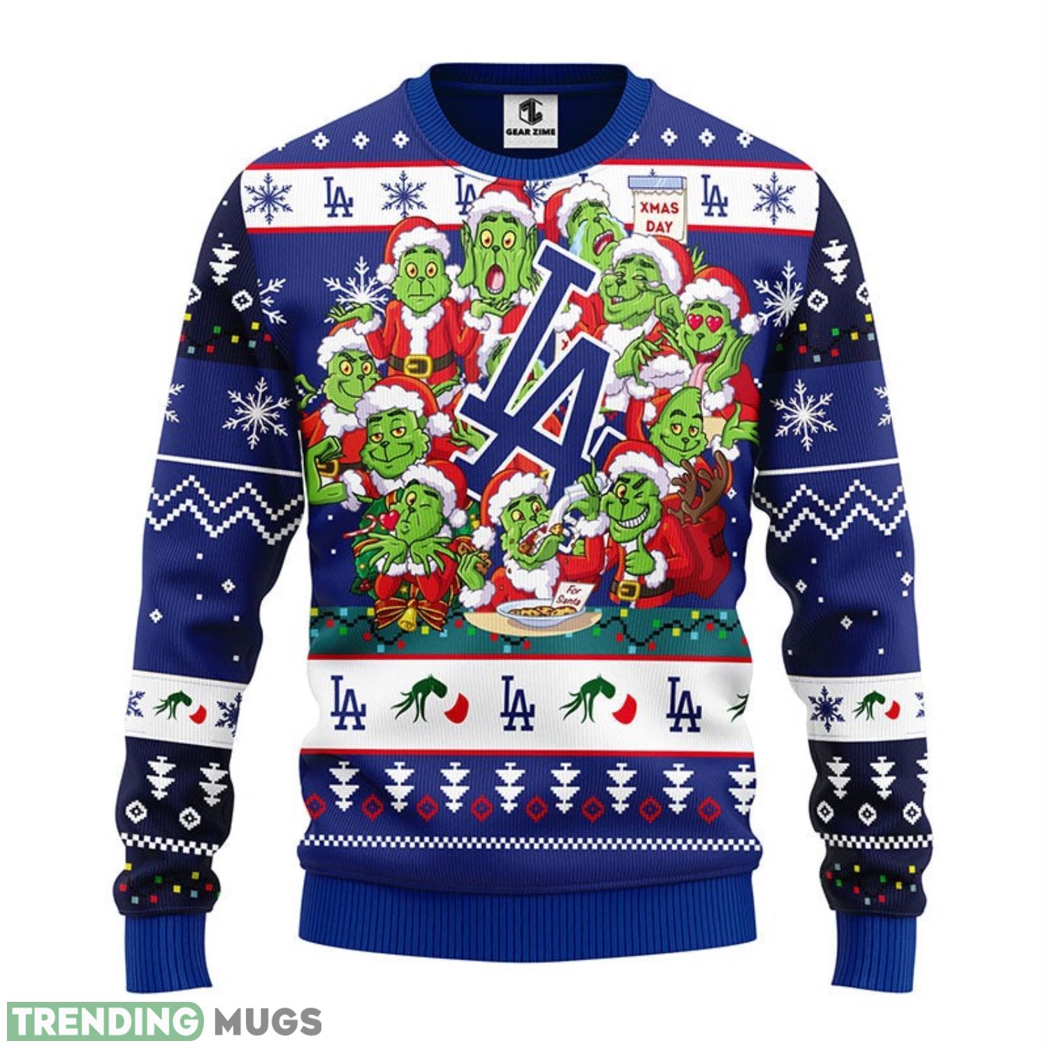 Los Angeles Dodgers 12 Grinch Xmas Day Ugly Christmas Sweater Special Christmas Gift 3D Sweater Los Angeles Dodgers 12 Grinch Xmas Day Ugly Christmas Sweater Special Christmas Gift 3D Sweater
