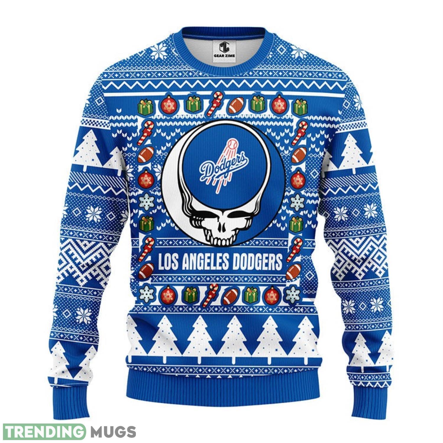 Los Angeles Dodgers Grateful Dead Ugly Christmas Sweater men women Christmas Gift 3D Sweater Los Angeles Dodgers Grateful Dead Ugly Christmas Sweater men women Christmas Gift 3D Sweater