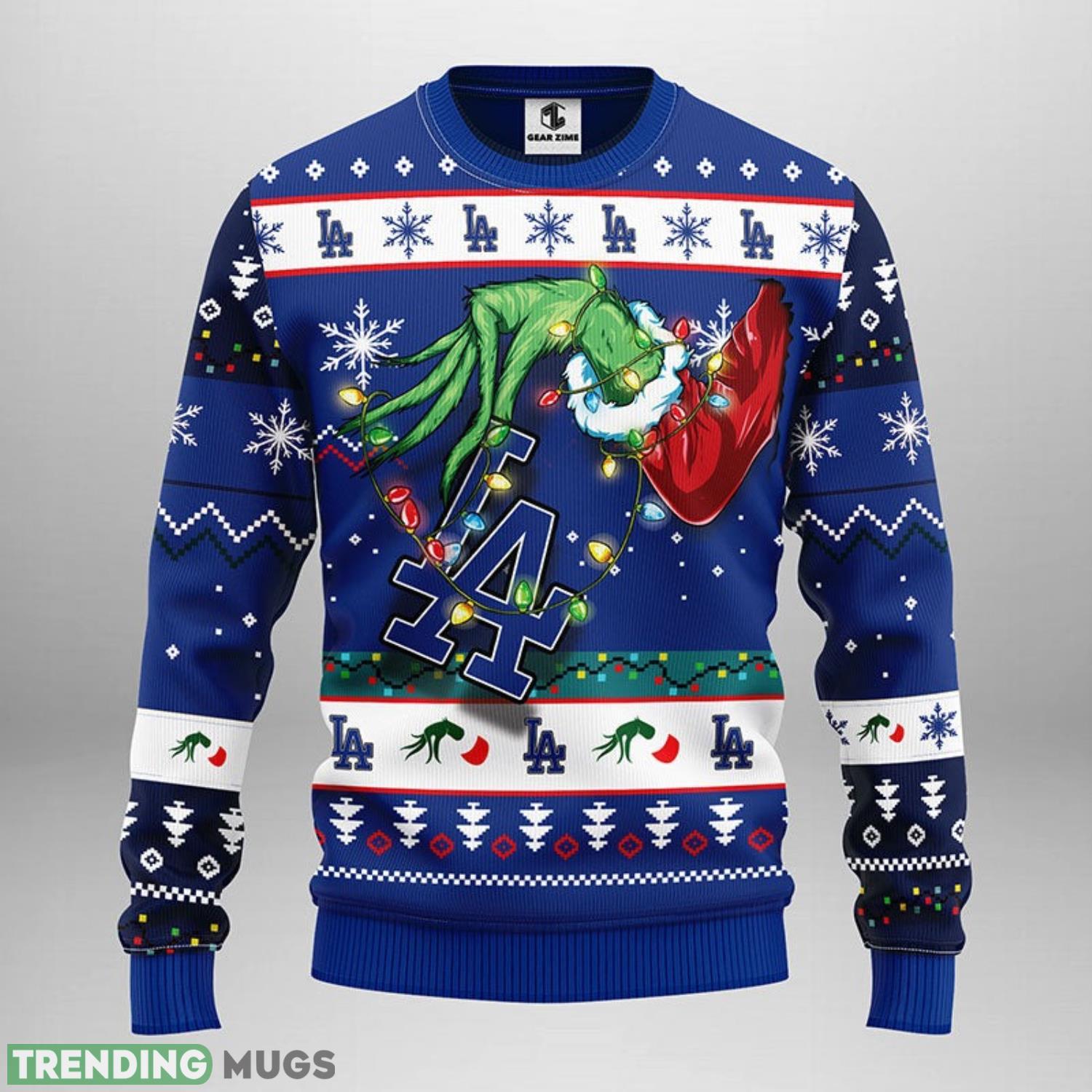 Los Angeles Dodgers Grinch Ugly Christmas Sweater Special Christmas Gift 3D Sweater Los Angeles Dodgers Grinch Ugly Christmas Sweater Special Christmas Gift 3D Sweater