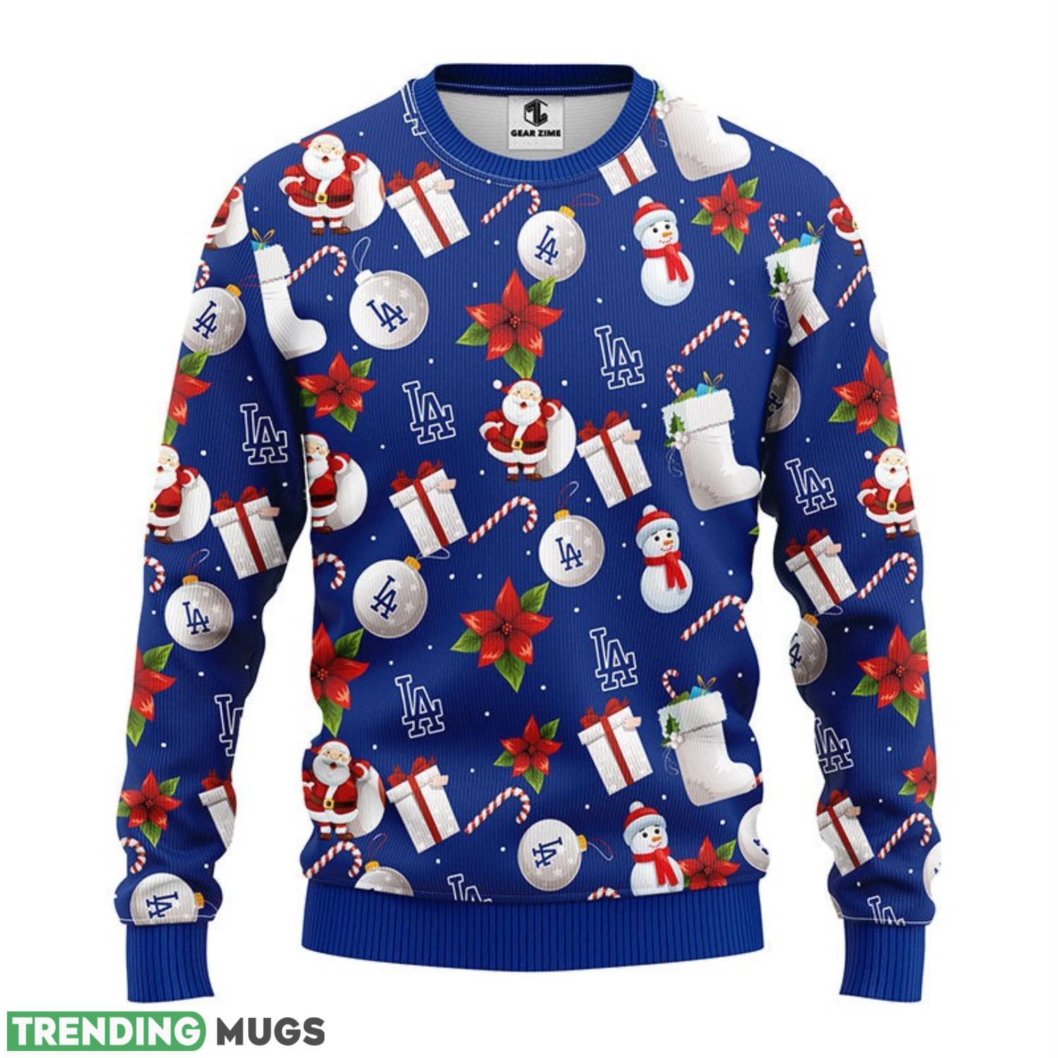 Los Angeles Dodgers Santa Claus Snowman Ugly Christmas Sweater Special Christmas Gift Sport Fans Christmas Gift 3D Sweater Los Angeles Dodgers Santa Claus Snowman Ugly Christmas Sweater Special Christmas Gift Sport Fans Christmas Gift 3D Sweater