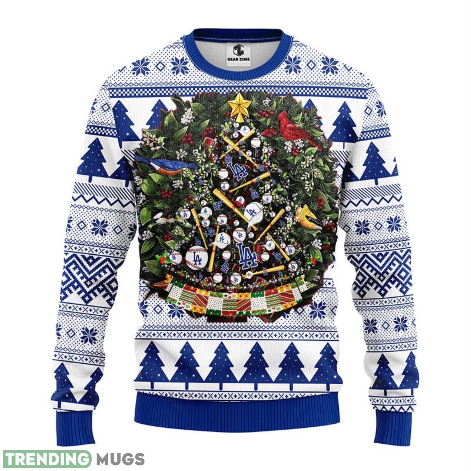 Los Angeles Dodgers Tree Ball Ugly Christmas Sweater Special Christmas Gift 3D Sweater Los Angeles Dodgers Tree Ball Ugly Christmas Sweater Special Christmas Gift 3D Sweater