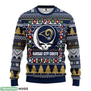 Los Angeles Rams Grateful Dead Ugly Christmas Sweater men women Christmas Gift Product Photo 1
