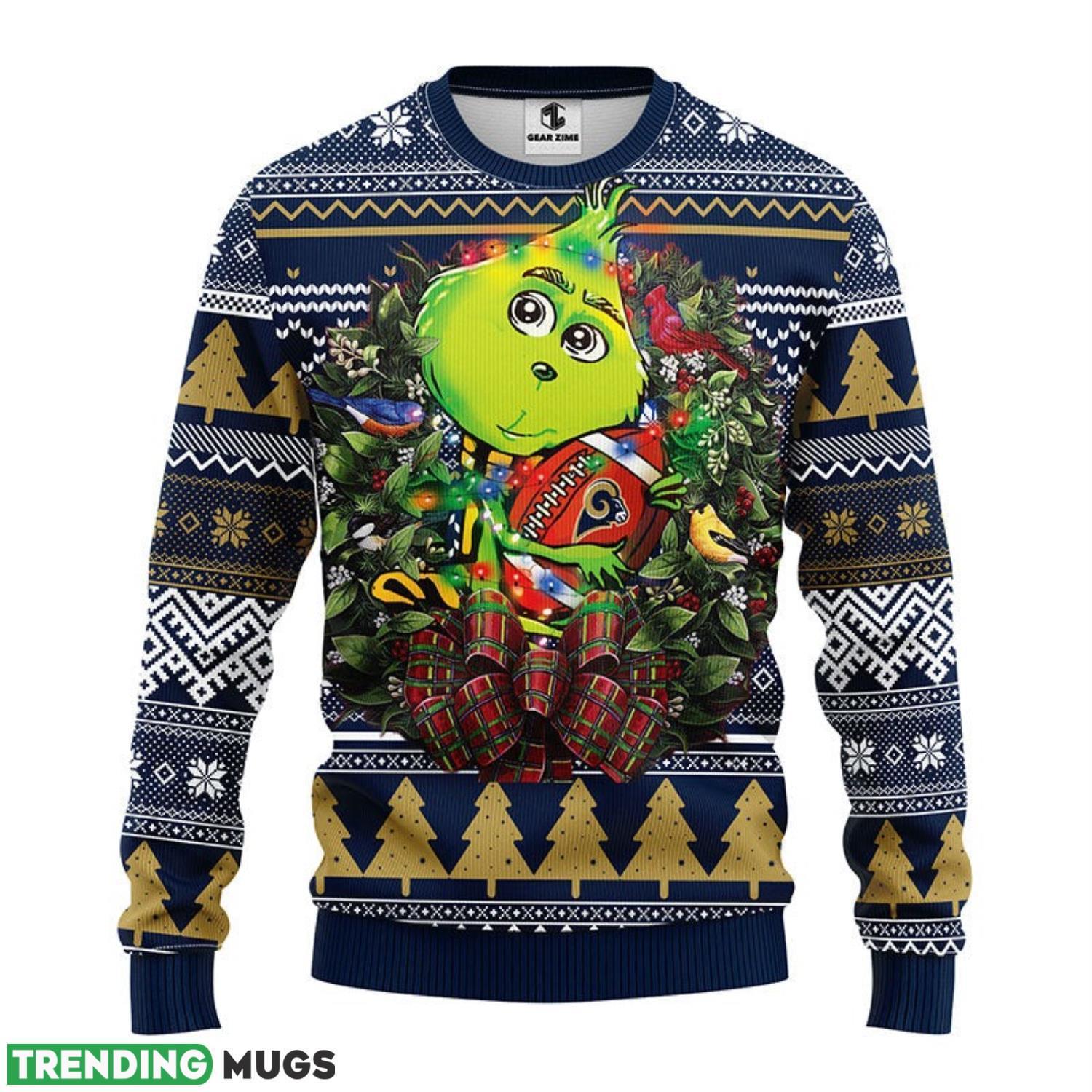Los Angeles Rams Grinch Hug Ugly Christmas Sweater Special Christmas Gift 3D Sweater Los Angeles Rams Grinch Hug Ugly Christmas Sweater Special Christmas Gift 3D Sweater