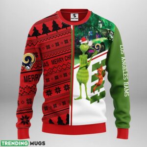 Los Angeles Rams Grinch & Scooby Doo Ugly Christmas Sweater Special Christmas Gift 3D Sweater