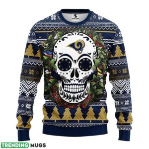Los Angeles Rams Skull Flower Ugly Ugly Christmas Sweater Special Christmas Gift 3D Sweater