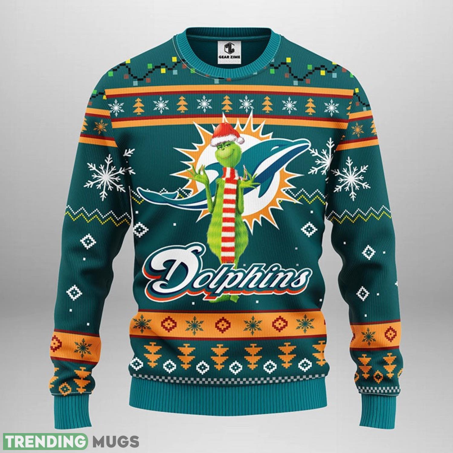 Miami Dolphins Funny Grinch Christmas Ugly Sweater 3D Christmas Sweater For Men Women 3D Sweater Miami Dolphins Funny Grinch Christmas Ugly Sweater 3D Christmas Sweater For Men Women 3D Sweater