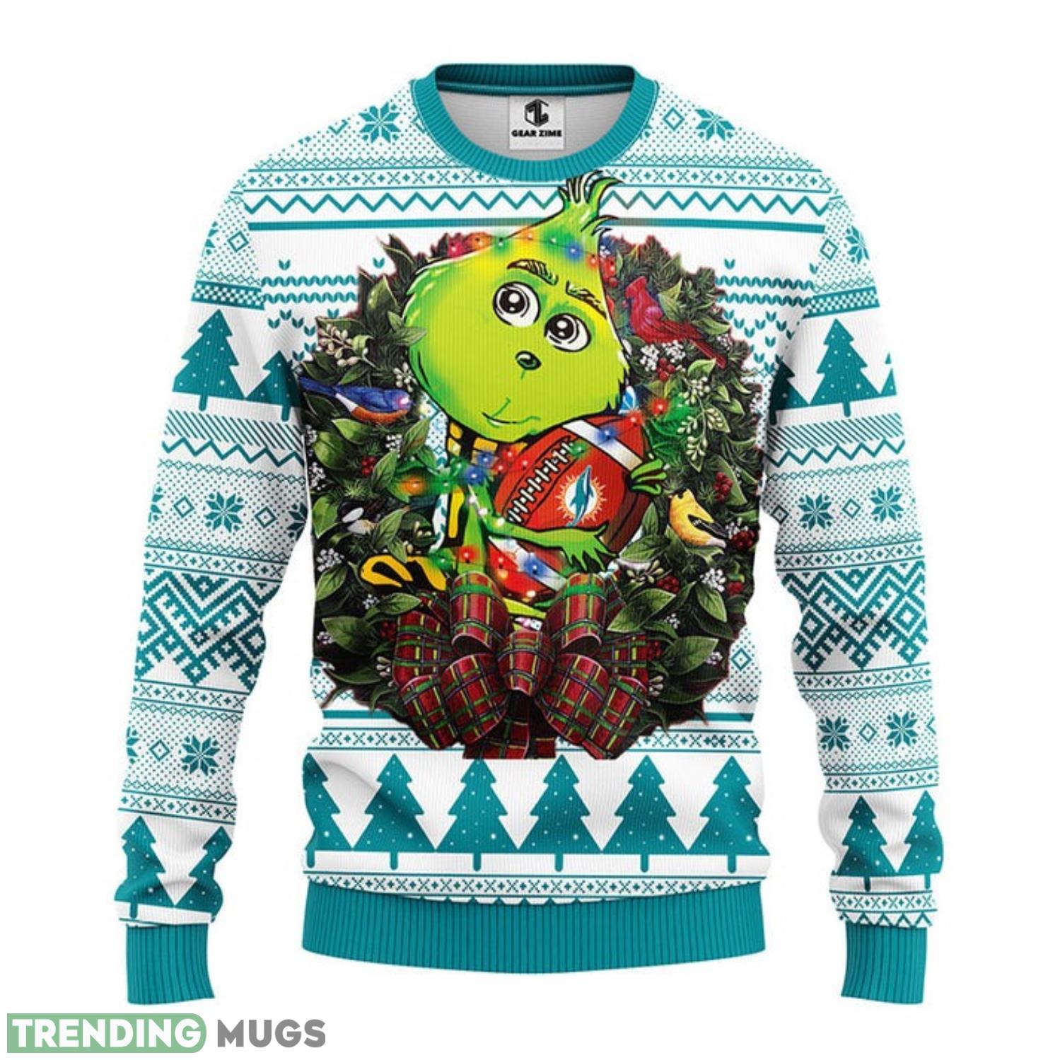 Miami Dolphins Grinch Hug Christmas Ugly Sweater 3D Christmas Sweater For Men Women 3D Sweater Miami Dolphins Grinch Hug Christmas Ugly Sweater 3D Christmas Sweater For Men Women 3D Sweater