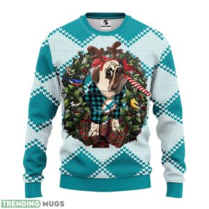 Miami Dolphins Pub Dog Christmas Ugly Sweater 3D Christmas Sweater For Men Women 3D Sweater