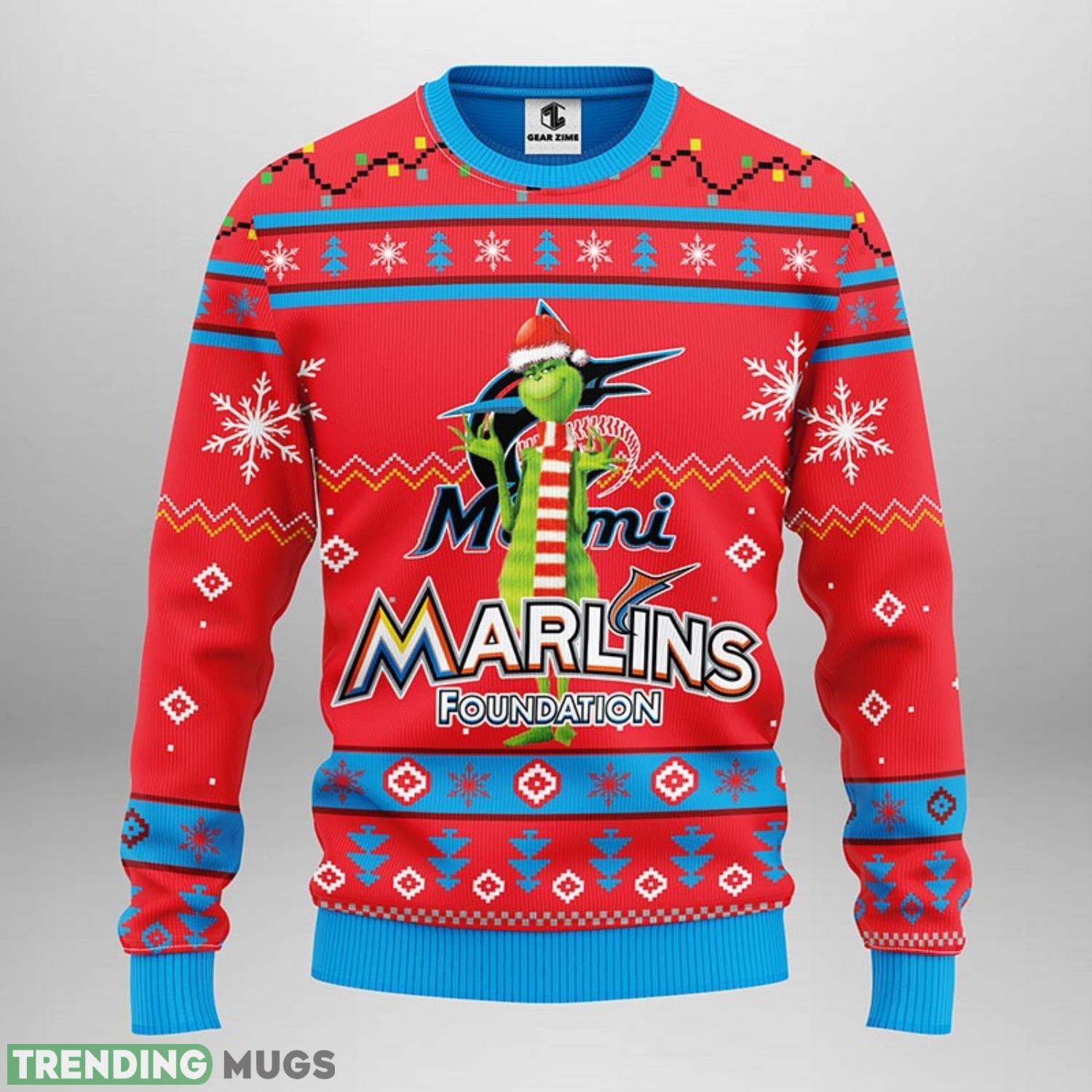Miami Marlins Funny Grinch Christmas Ugly Sweater 3D Christmas Sweater For Men Women 3D Sweater Miami Marlins Funny Grinch Christmas Ugly Sweater 3D Christmas Sweater For Men Women 3D Sweater