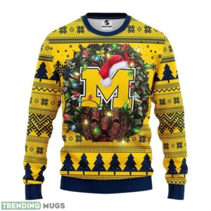 Michigan Wolverines Christmas Ugly Sweater 3D Christmas Sweater For Men Women 3D Sweater