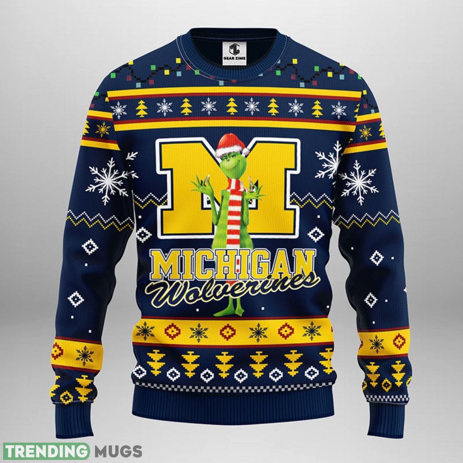 Michigan Wolverines Funny Grinch Christmas Ugly Sweater 3D Christmas Sweater For Men Women 3D Sweater Michigan Wolverines Funny Grinch Christmas Ugly Sweater 3D Christmas Sweater For Men Women 3D Sweater