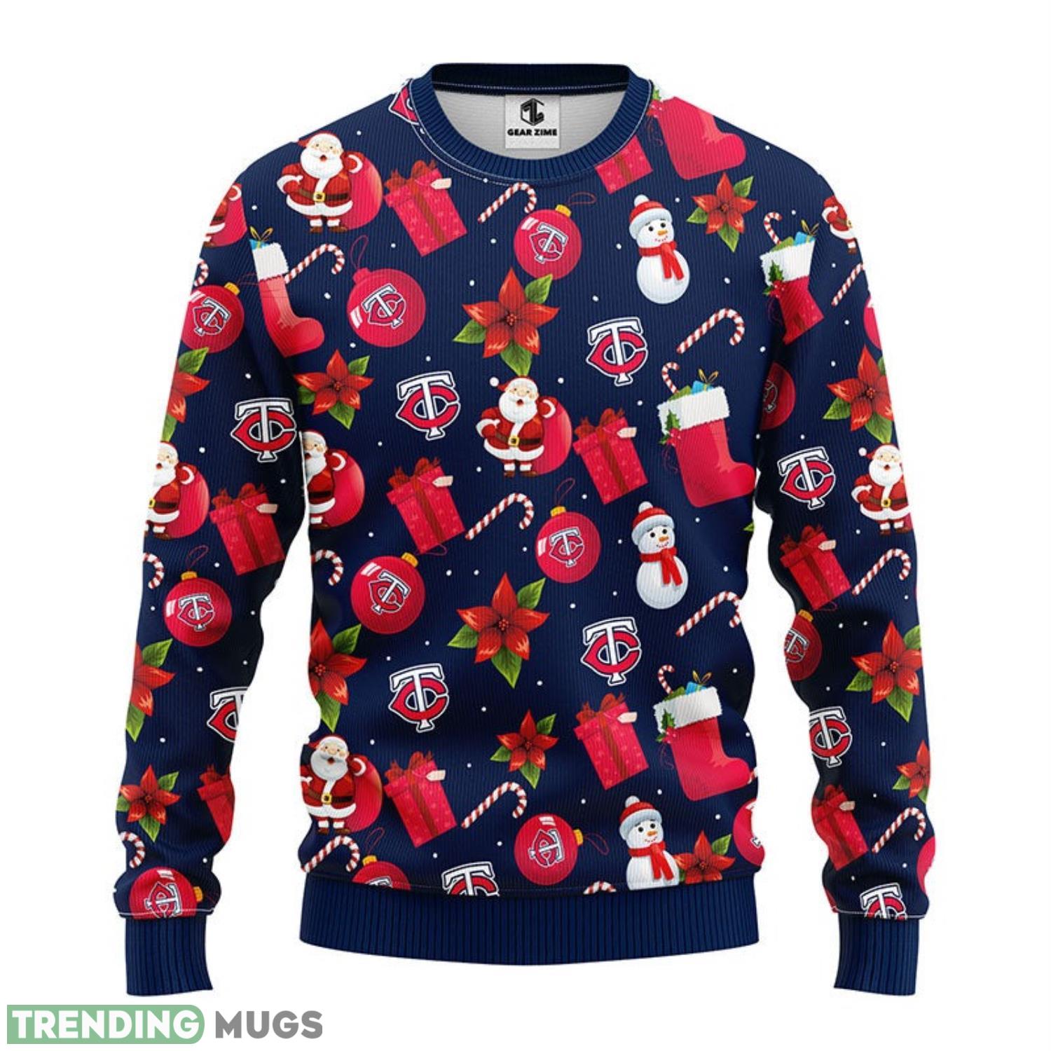 Minnesota Twins Santa Claus Snowman Christmas Ugly Sweater 3D Christmas Sweater For Men Women 3D Sweater Minnesota Twins Santa Claus Snowman Christmas Ugly Sweater 3D Christmas Sweater For Men Women 3D Sweater