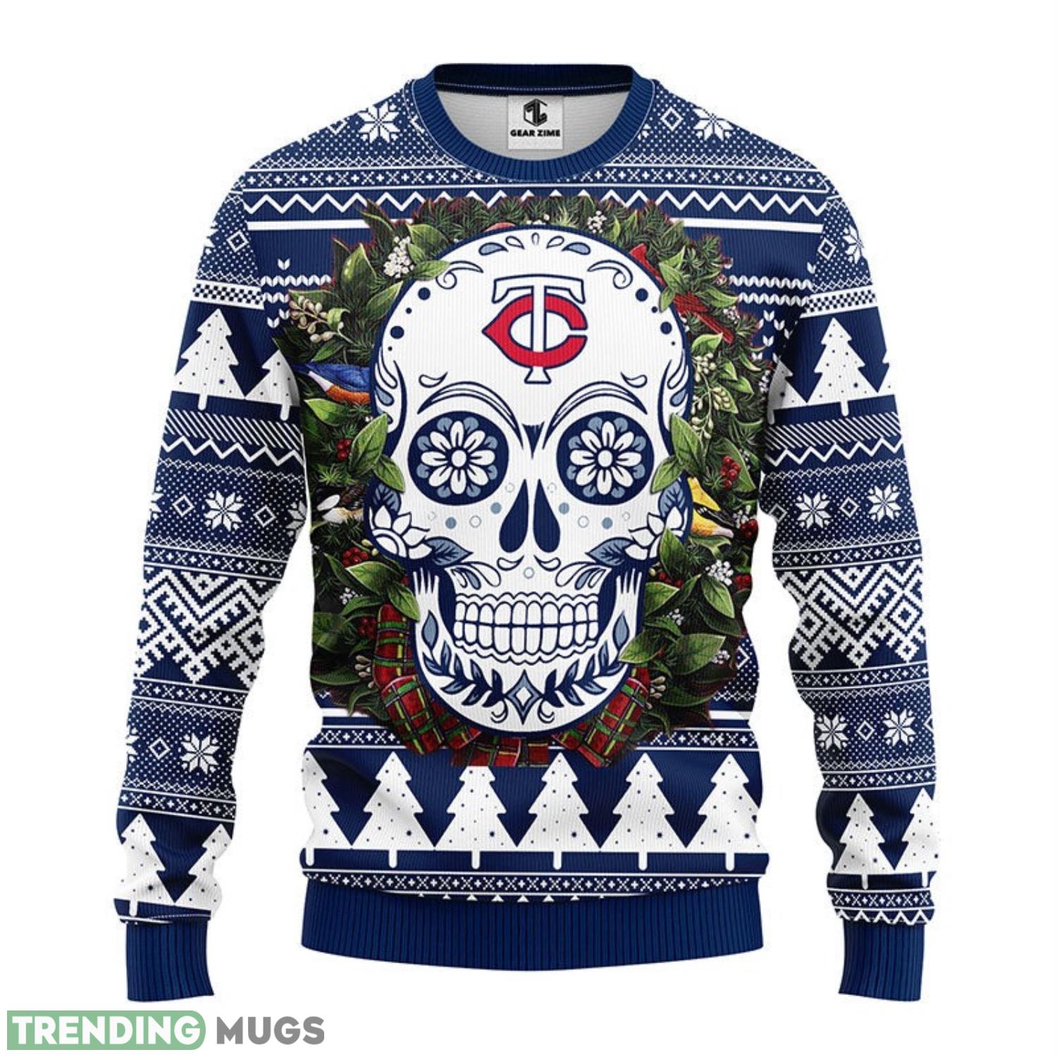 Minnesota Twins Skull Flower Ugly Christmas Ugly Sweater 3D Christmas Sweater For Men Women 3D Sweater Minnesota Twins Skull Flower Ugly Christmas Ugly Sweater 3D Christmas Sweater For Men Women 3D Sweater
