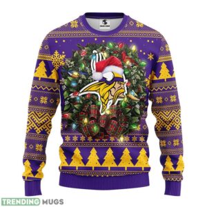 Minnesota Vikings Christmas Ugly Sweater 3D Christmas Sweater For Men Women Product Photo 1