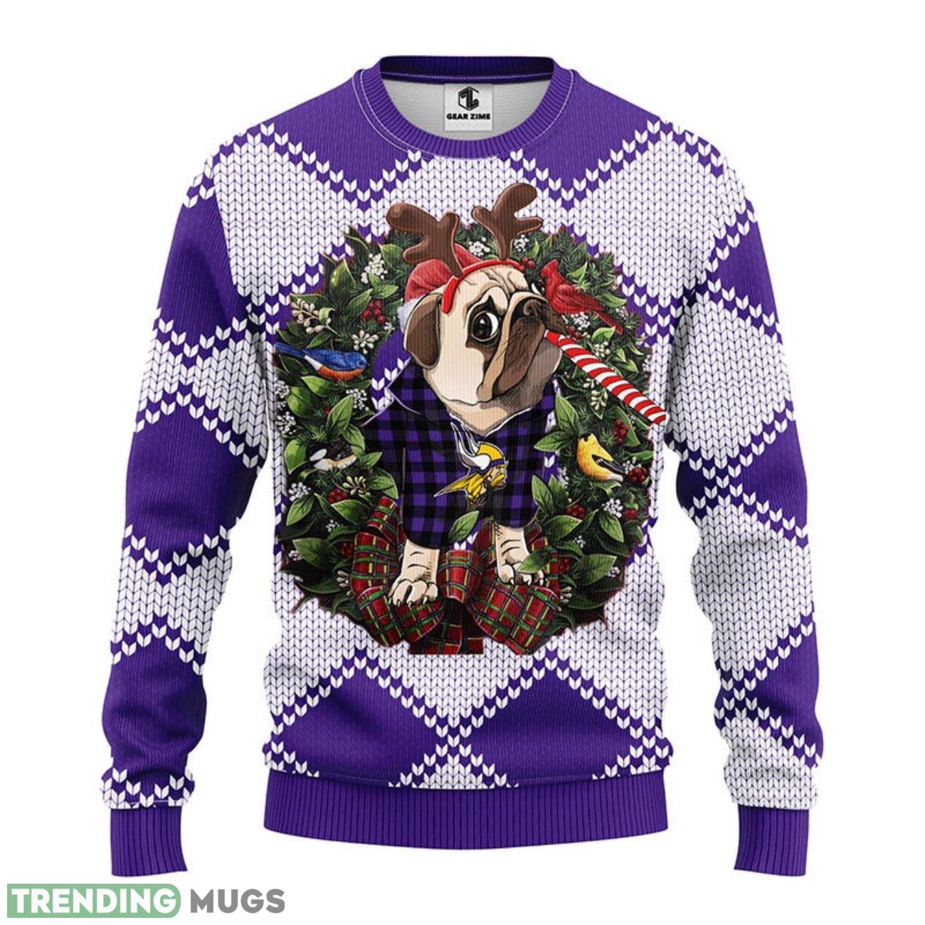 Minnesota Vikings Pub Dog Christmas Ugly Sweater 3D Christmas Sweater For Men Women 3D Sweater Minnesota Vikings Pub Dog Christmas Ugly Sweater 3D Christmas Sweater For Men Women 3D Sweater