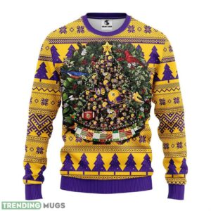 Minnesota Vikings Tree Ball Christmas Ugly Sweater 3D Christmas Sweater For Men Women 3D Sweater