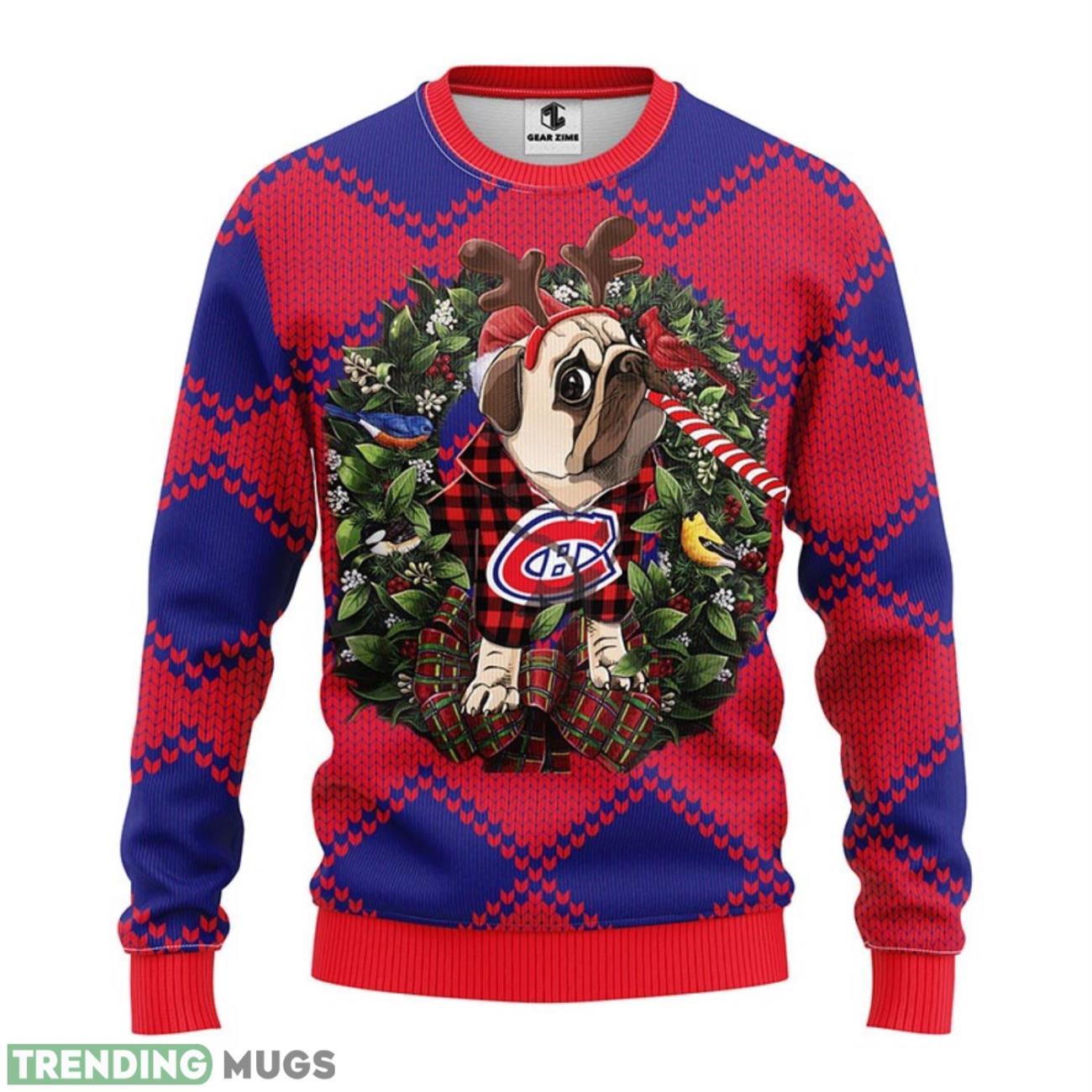 Montreal Canadians Pub Dog Christmas Ugly Sweater 3D Christmas Sweater For Men Women 3D Sweater Montreal Canadians Pub Dog Christmas Ugly Sweater 3D Christmas Sweater For Men Women 3D Sweater