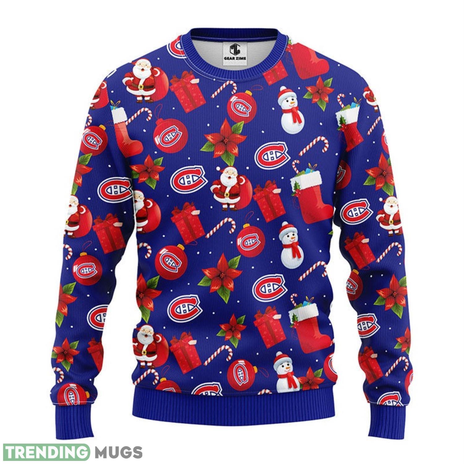 Montreal Canadians Santa Claus Snowman Christmas Ugly Sweater 3D Christmas Sweater For Men Women 3D Sweater Montreal Canadians Santa Claus Snowman Christmas Ugly Sweater 3D Christmas Sweater For Men Women 3D Sweater