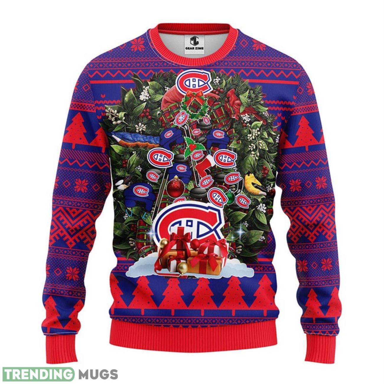 Montreal Canadians Tree AOP Ugly Christmas Sweater Christmas Holiday Gift For Fans 3D Sweater Montreal Canadians Tree AOP Ugly Christmas Sweater Christmas Holiday Gift For Fans 3D Sweater