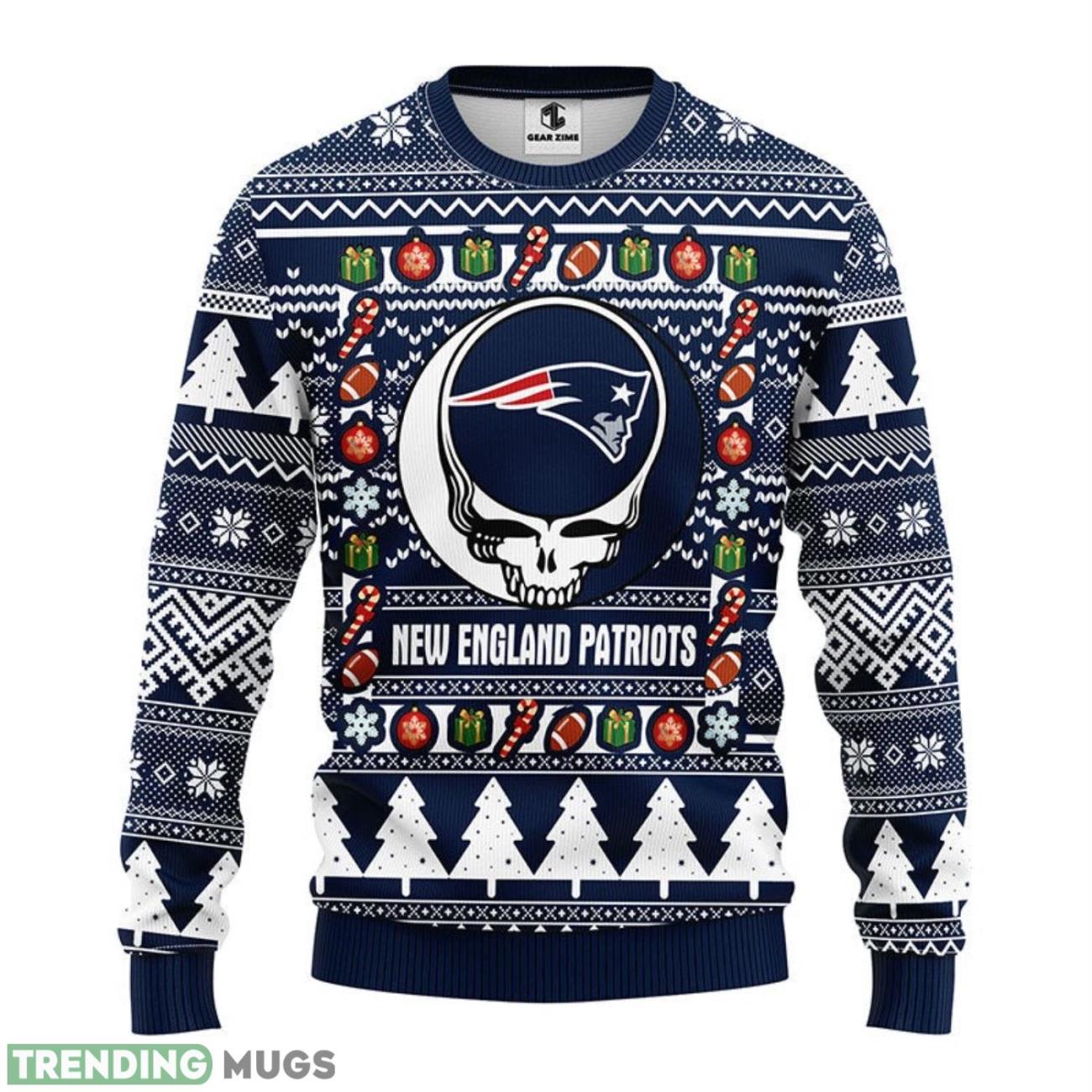 New England Patriots Grateful Dead Ugly Christmas Sweater men Women Christmas Sweater Gift 3D Sweater New England Patriots Grateful Dead Ugly Christmas Sweater men Women Christmas Sweater Gift 3D Sweater