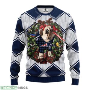 New England Patriots Pub Dog Ugly Christmas Sweater 3D Printed Sweater Christmas Gift 3D Sweater