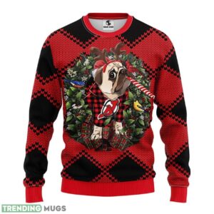 New Jersey Devils Pub Dog Ugly Christmas Sweater 3D Printed Sweater Christmas Gift 3D Sweater