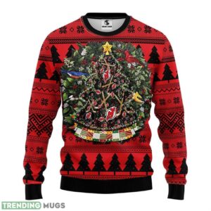 New Jersey Devils Tree Ball Ugly Christmas Sweater 3D Printed Sweater Christmas Gift 3D Sweater