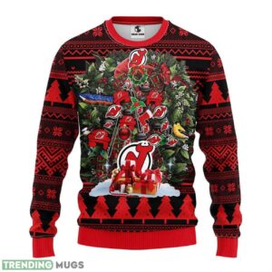 New Jersey Devils Tree Ugly Christmas Sweater men Women Christmas Sweater Gift 3D Sweater