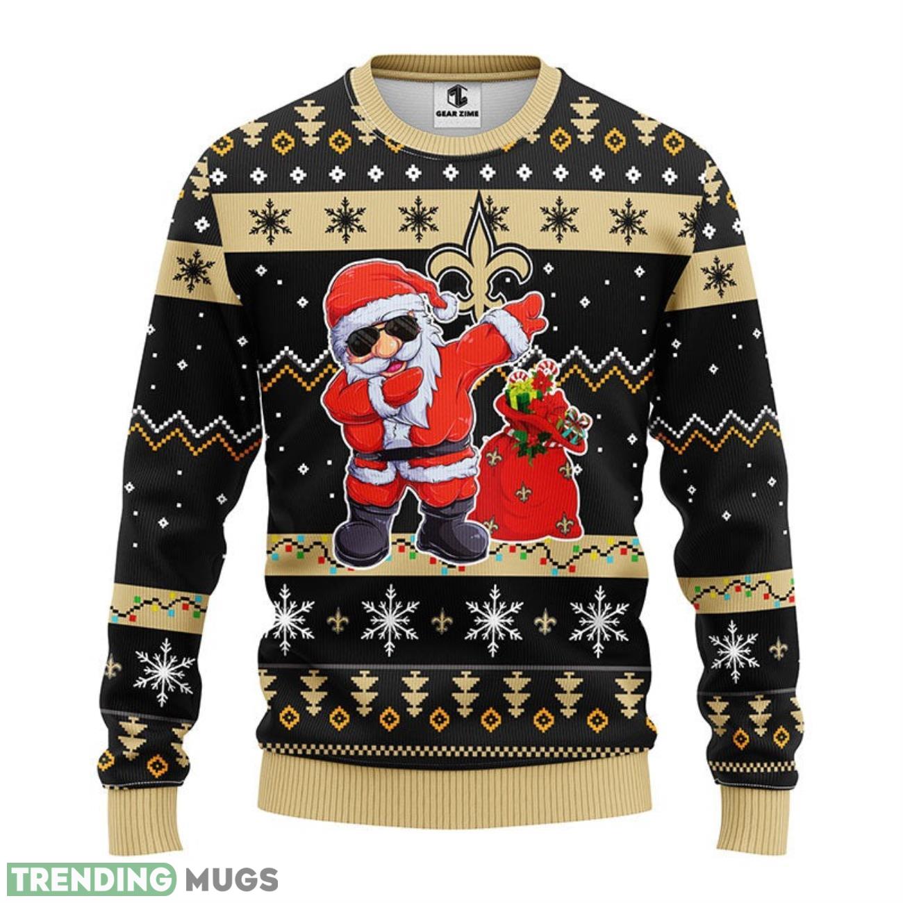 New Orleans Saints Dabbing Santa Claus Ugly Christmas Sweater 3D Printed Sweater Christmas Gift 3D Sweater New Orleans Saints Dabbing Santa Claus Ugly Christmas Sweater 3D Printed Sweater Christmas Gift 3D Sweater