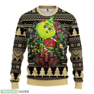 New Orleans Saints Grinch Hug Ugly Christmas Sweater 3D Printed Sweater Christmas Gift 3D Sweater