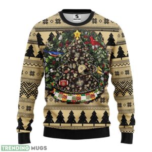 New Orleans Saints Tree Ball Ugly Christmas Sweater 3D Printed Sweater Christmas Gift 3D Sweater