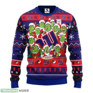 New York Giants 12 Grinch Xmas Day Ugly Christmas Sweater 3D Printed Sweater Christmas Gift Product Photo 1