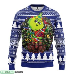 New York Giants Grinch Hug Ugly Christmas Sweater 3D Printed Sweater Christmas Gift 3D Sweater