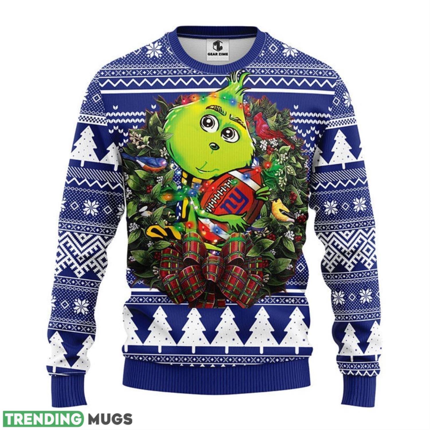 New York Giants Grinch Hug Ugly Christmas Sweater 3D Printed Sweater Christmas Gift 3D Sweater New York Giants Grinch Hug Ugly Christmas Sweater 3D Printed Sweater Christmas Gift 3D Sweater