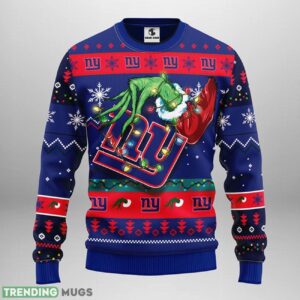 New York Giants Grinch Ugly Christmas Sweater 3D Printed Sweater Christmas Gift 3D Sweater