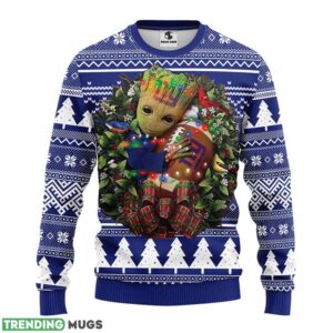 New York Giants Groot Hug Ugly Christmas Sweater 3D Printed Sweater Christmas Gift 3D Sweater