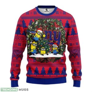 New York Giants Minion Ugly Christmas Sweater 3D Printed Sweater Christmas Gift Product Photo 1