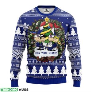New York Giants Snoopy Dog Ugly Christmas Sweater 3D Printed Sweater Christmas Gift 3D Sweater
