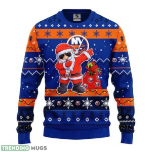 New York Islanders Dabbing Santa Claus Ugly Christmas Sweater 3D Printed Sweater Christmas Gift 3D Sweater