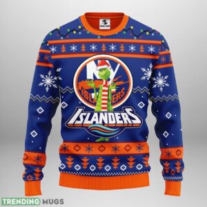 New York Islanders Funny Grinch Ugly Christmas Sweater 3D Printed Sweater Christmas Gift 3D Sweater