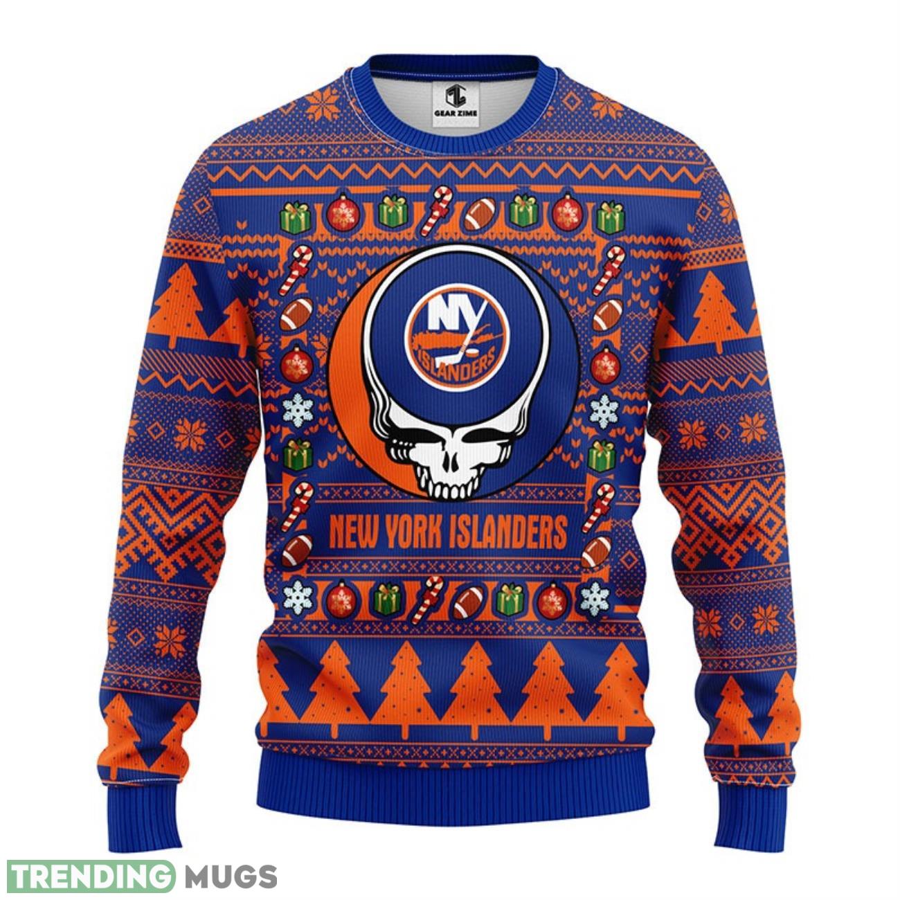 New York Islanders Grateful Dead Ugly Christmas Sweater men Women Christmas Sweater Gift 3D Sweater New York Islanders Grateful Dead Ugly Christmas Sweater men Women Christmas Sweater Gift 3D Sweater