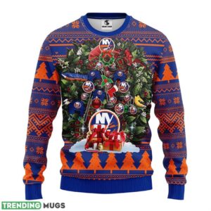 New York Islanders Ugly Christmas Sweater 3D Printed Sweater Christmas Gift 3D Sweater