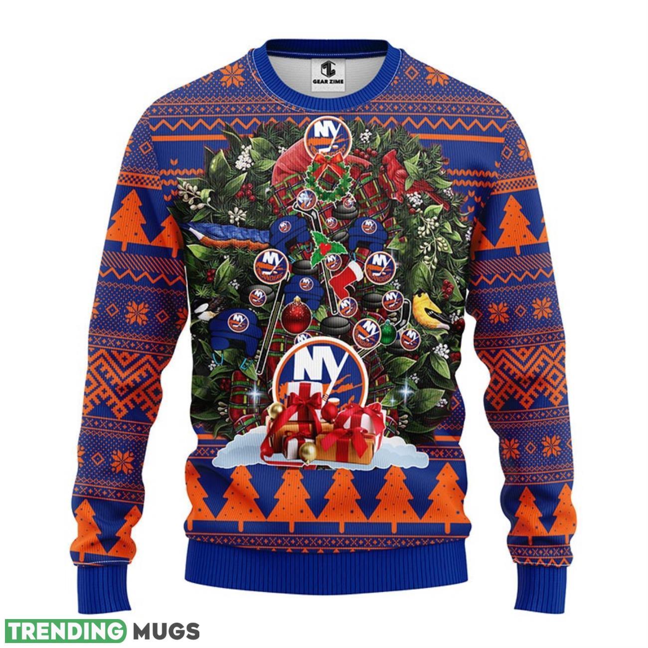New York Islanders Ugly Christmas Sweater 3D Printed Sweater Christmas Gift 3D Sweater New York Islanders Ugly Christmas Sweater 3D Printed Sweater Christmas Gift 3D Sweater