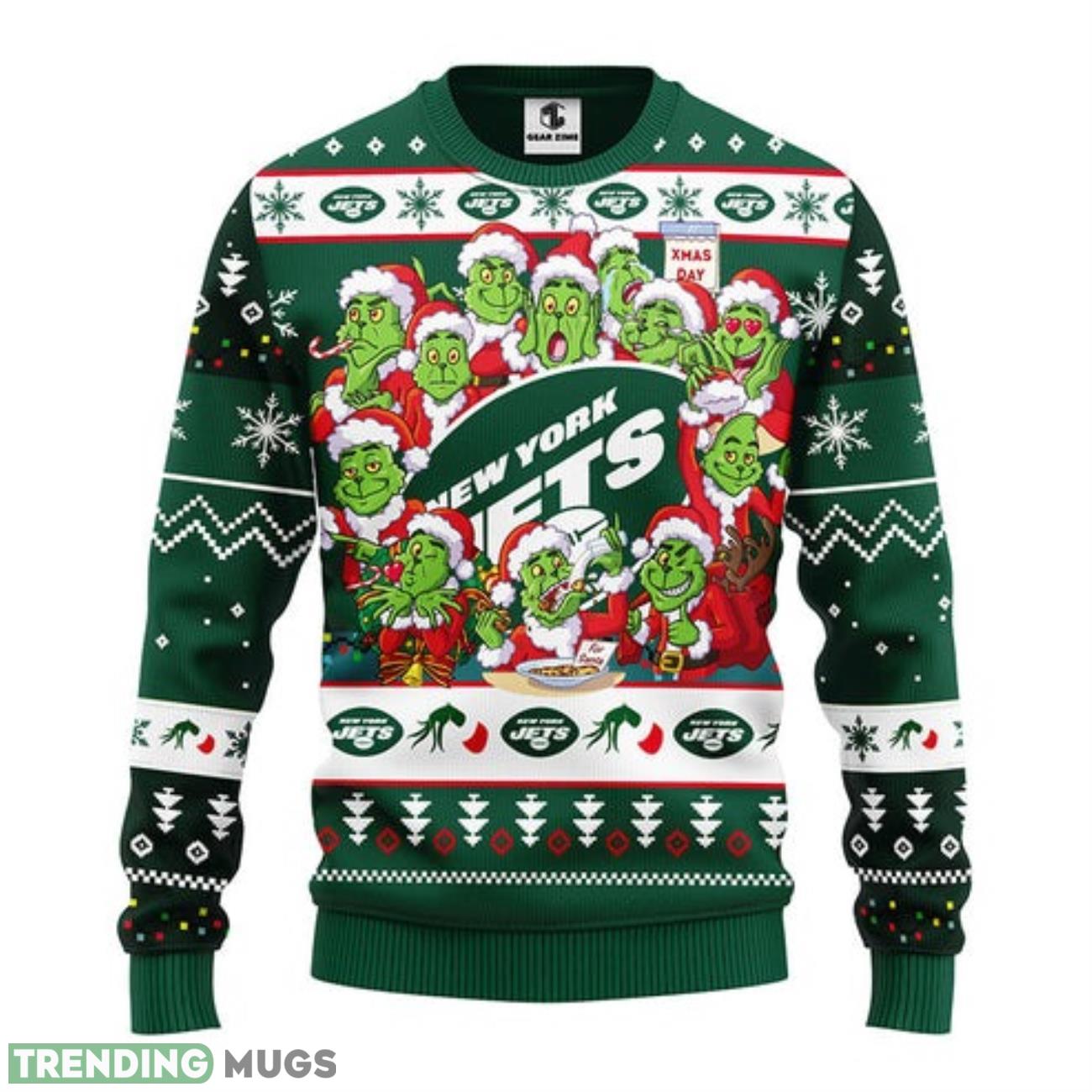 New York Jets 12 Grinch Xmas Day Ugly Christmas Sweater 3D Printed Sweater Christmas Gift 3D Sweater New York Jets 12 Grinch Xmas Day Ugly Christmas Sweater 3D Printed Sweater Christmas Gift 3D Sweater