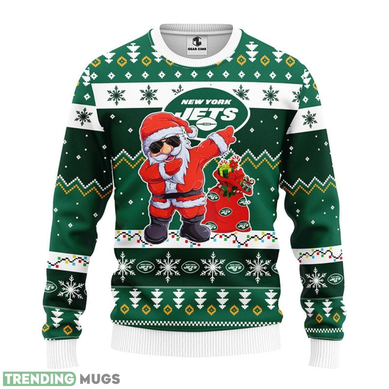 New York Jets Dabbing Santa Claus Ugly Christmas Sweater 3D Printed Sweater Christmas Gift 3D Sweater New York Jets Dabbing Santa Claus Ugly Christmas Sweater 3D Printed Sweater Christmas Gift 3D Sweater