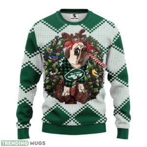 New York Jets Pub Dog Ugly Christmas Sweater 3D Printed Sweater Christmas Gift 3D Sweater