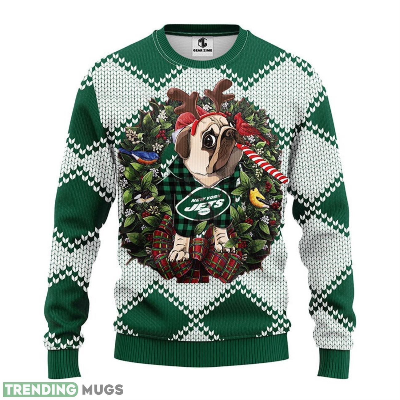 New York Jets Pub Dog Ugly Christmas Sweater 3D Printed Sweater Christmas Gift 3D Sweater New York Jets Pub Dog Ugly Christmas Sweater 3D Printed Sweater Christmas Gift 3D Sweater