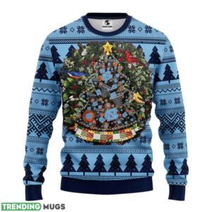 North Carolina Tar Heels Tree Ball Ugly Christmas Sweater 3D Printed Sweater Christmas Gift Product Photo 1