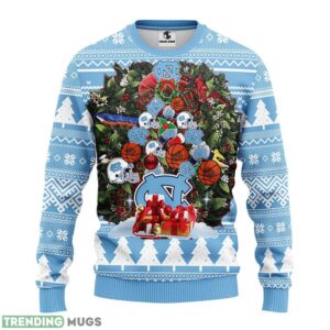 North Carolina Tar Heels Tree Ugly Christmas Sweater men Women Christmas Sweater Gift 3D Sweater