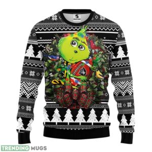 Oakland Raiders Grinch Hug Ugly Christmas Sweater 3D Printed Sweater Christmas Gift 3D Sweater